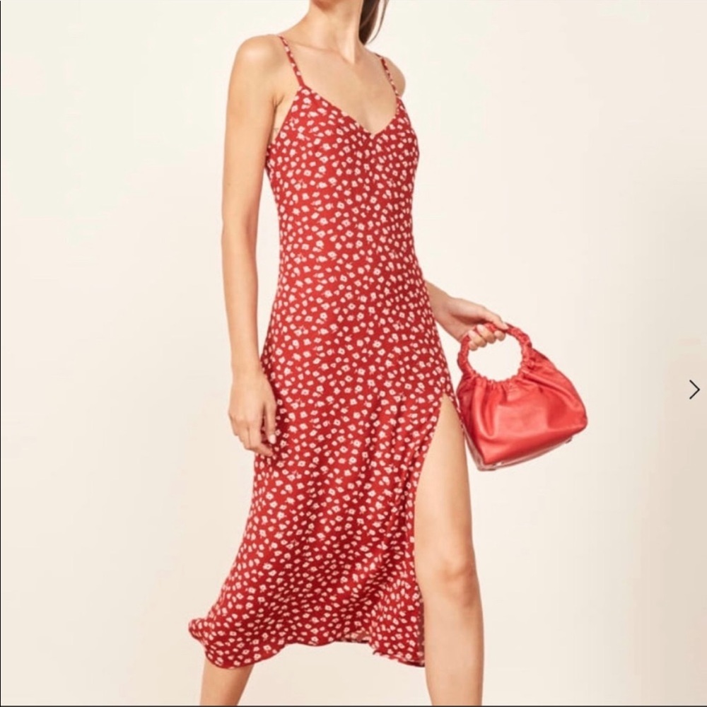 Reformation Crimini Dress in Grenadine | 2 PETITE